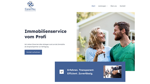 Screenshot der Care4You GmbH & Co. KG Homepage